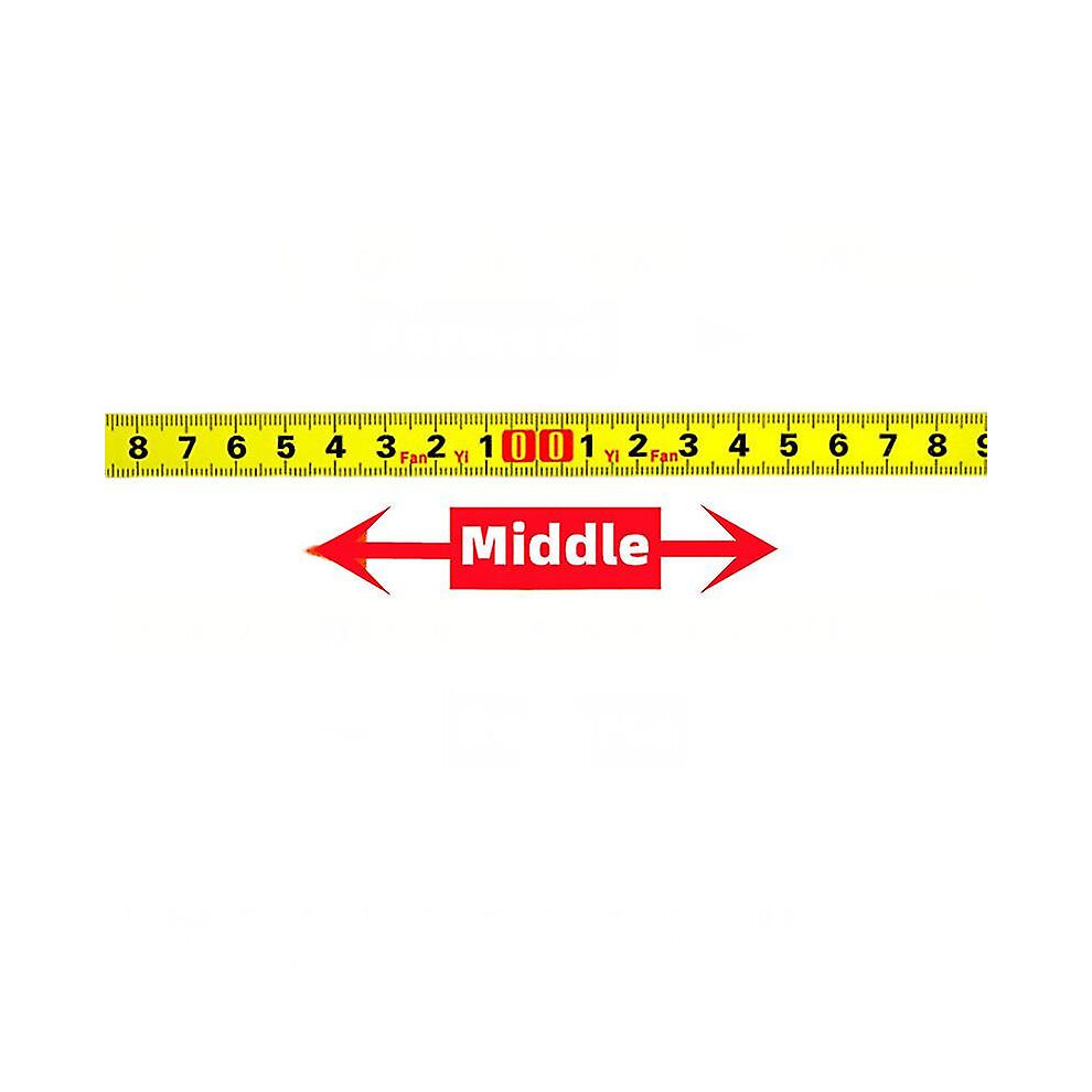 (Middle - Yellow, 1M) Self-Adhesive Measuring Tape Stainless Steel Workbench Ruler Adhesive Backed Tape Measure Metric Scale Rust-Proof Durable Ruler 9033322385570