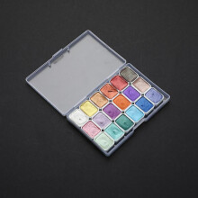 6colors,12colors ,18colors Pearlescent Watercolor Pigment Solid Watercolor