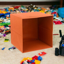 (Redfox) 6pc Foldable Fabric Cube Storage Boxes Collapsible Kids Toys Organiser