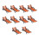 10pcs Plastic Beach Bench Lounge Chairs Landscaping Model 1:150 1