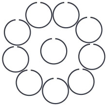46mm Piston Rings Kit Compatible With Husqvarna 257 357 357xp 50 51 55 Chainsaw Rancher -cdsx