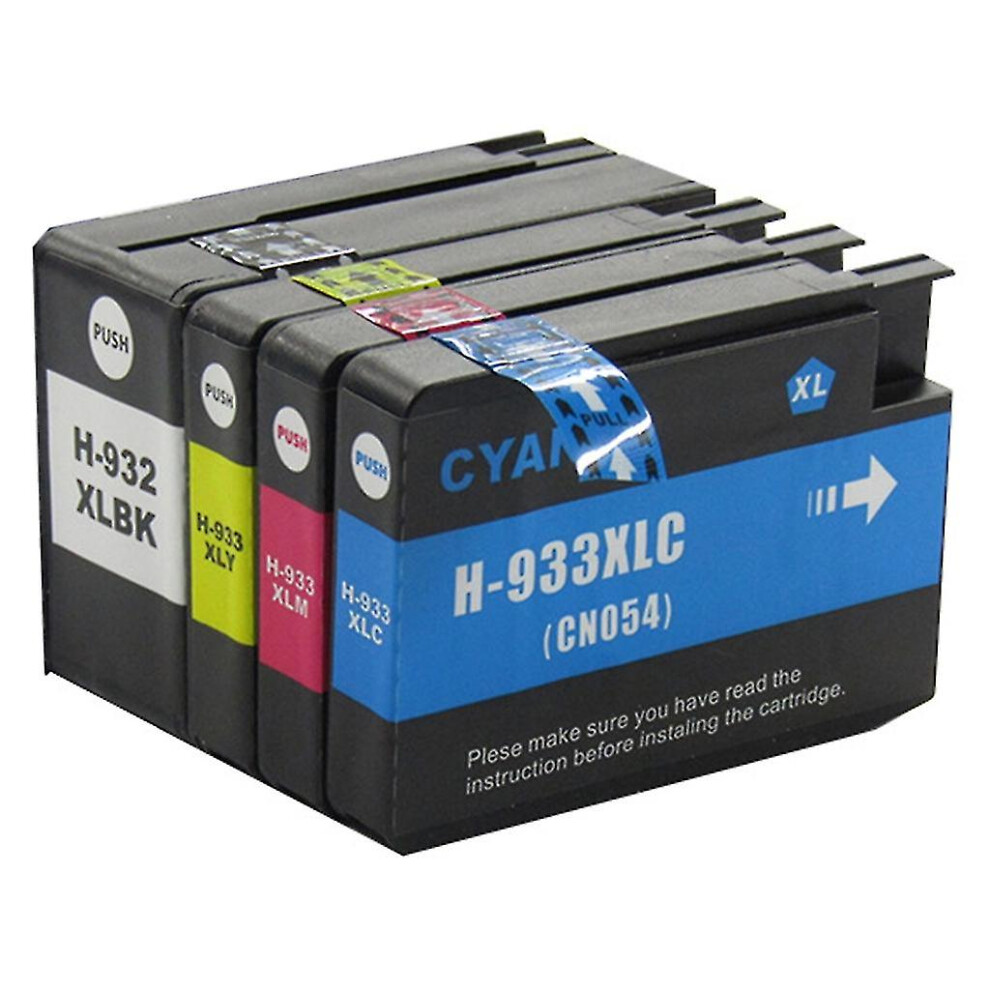 932Xl 933XL Full Ink Cartridge With Chip Compatible For Hp Office Jet 6100 6600 6700 7110 7610 7612 Printers Refillable 8238749142015