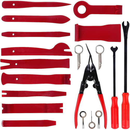 19pcs Auto Trim Removal Tools Universal Car Trim Removal Tools Kit Removal Tools For Car Door Panel Dashboard 1