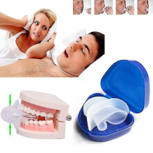Anti Snoring Tongue Soft Transparent Medical Silicone Sleep Apnea Night Guard Stop Snore Tongue Retainer-