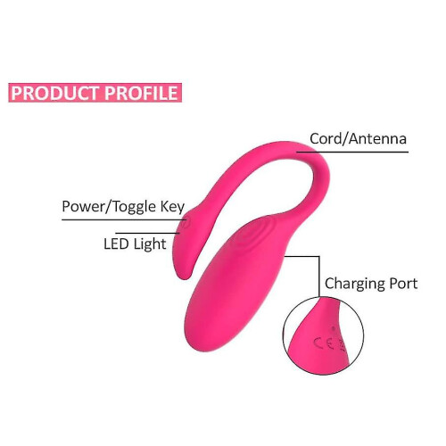 App Controlled Wearable Vibrator - Pink(ukstory) 2