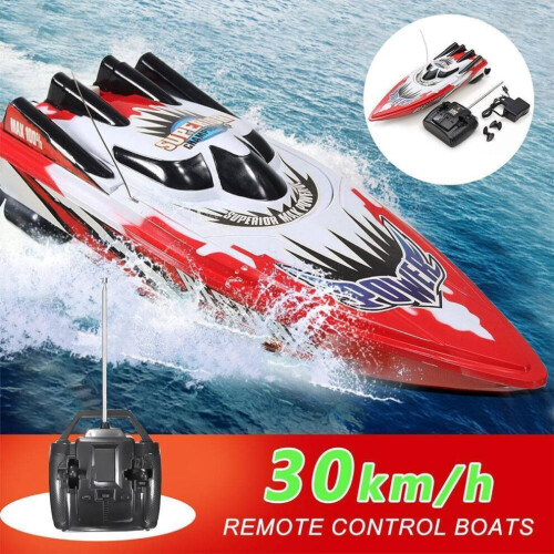 Bateau 30km/h Course à grande vitesse Batteries rechargeables Bateau télécommandé 2