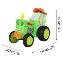 (Green) Crazy Jumping Car,unique Dancing Stunt Car Wireless Remote Control Car Light Music Rolling Electric Children's Toy Train