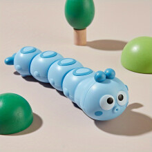 (Blue) Adorable Wind-Up Toys for Babies & Toddlers - Chain Swing Caterpillar