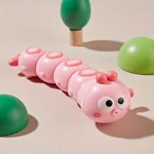 (pink) Adorable Wind-Up Toys for Babies & Toddlers - Chain Swing Caterpillar