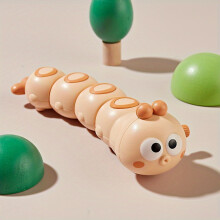 (Orange) Adorable Wind-Up Toys for Babies & Toddlers - Chain Swing Caterpillar