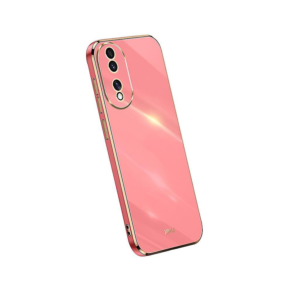 (Red) Xinli For Honor 90 Shockproof Phone Case Precise Lens Cut-Out Tpu Electroplated Cover Red 9430790610270