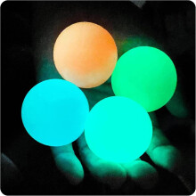4 Pcs Glow In The Dark Sticky Balls That Stick To The Ceiling,stress Balls For Kids And Adults, Asmr Stuff, Squishy Ball Toys