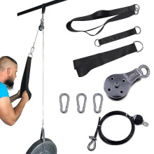 Fitness 2m Pulley Cable Pull Down Attachment System