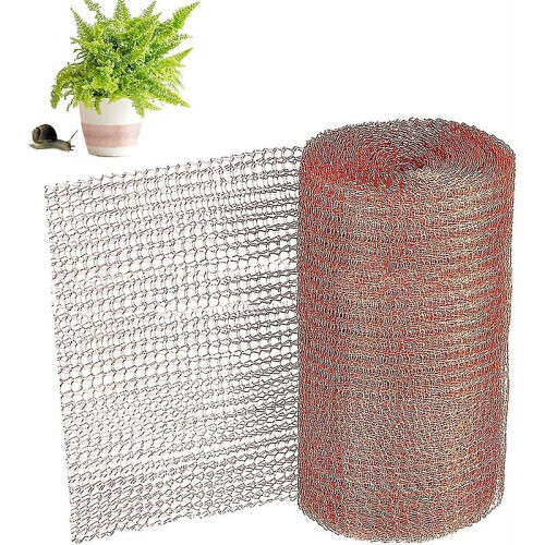 Copper Mesh, 1 Roll Of 6 Meters Copper Wire Mesh, Copper Net Anti Slug, Snail, Mice, Birds And Nematodes, Garden Rodent Protection, Copper Mesh Knit--