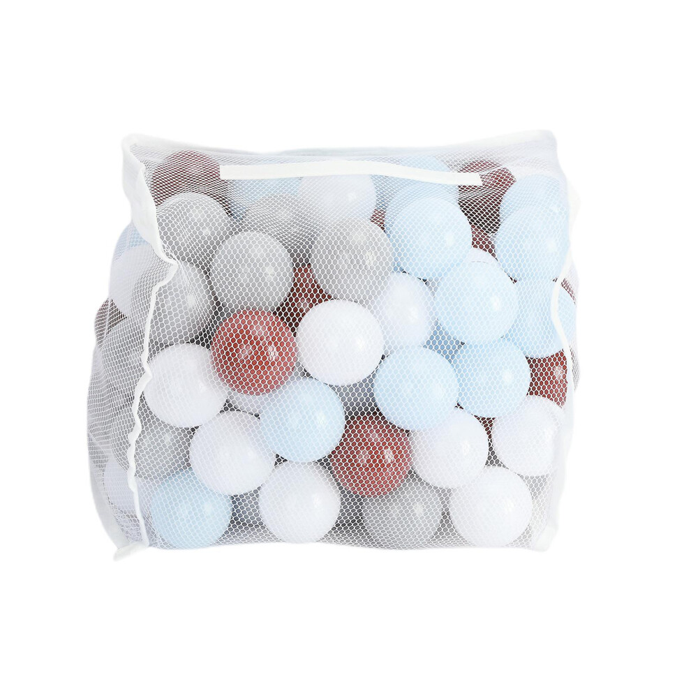 (E) Sinknap 100pcs Toddlers Pit Ball Thickened Crush-proof With Mesh Pocket Macaron Color Ball Pit Balls Home Accessories