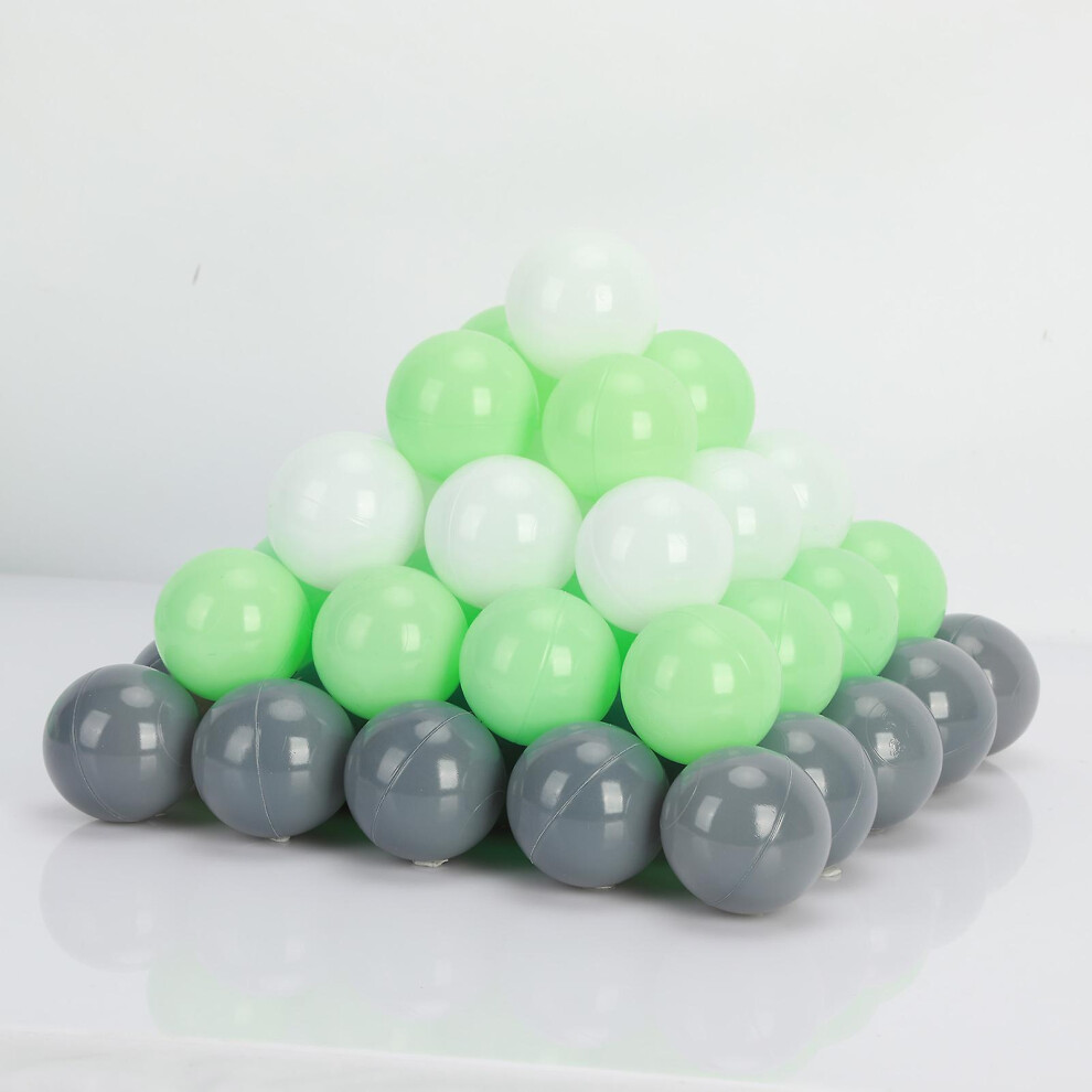 (C) Sinknap 100pcs Toddlers Pit Ball Thickened Crush-proof With Mesh Pocket Macaron Color Ball Pit Balls Home Accessories