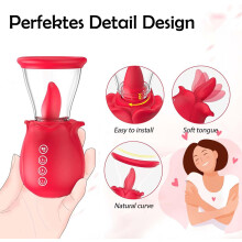 Sucking Vibrator Sex Toys, 3 Sucking 7 Tongue Licking APP Control