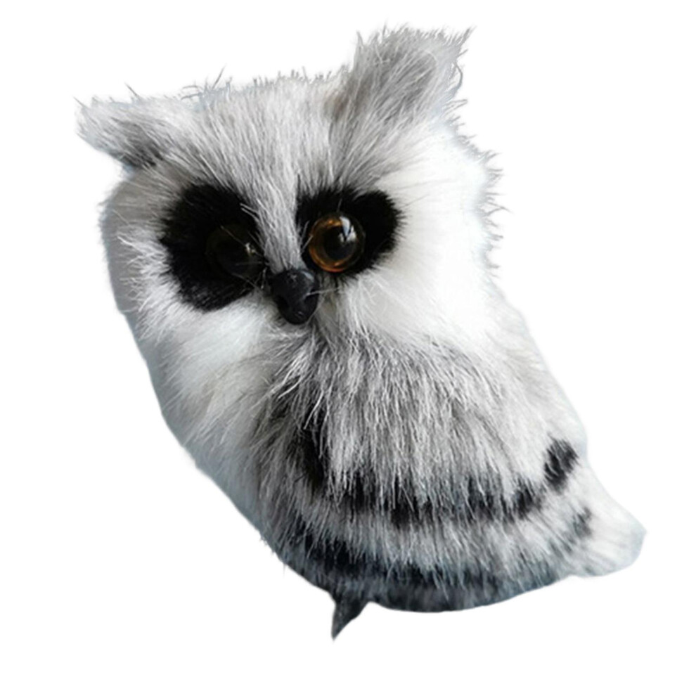Furry Desktop Owl Ornaments Cute Owl Plush Hanging Ornament For Carnival Party Winter Themed Party-image-OPC-PDP2VVY-NEW