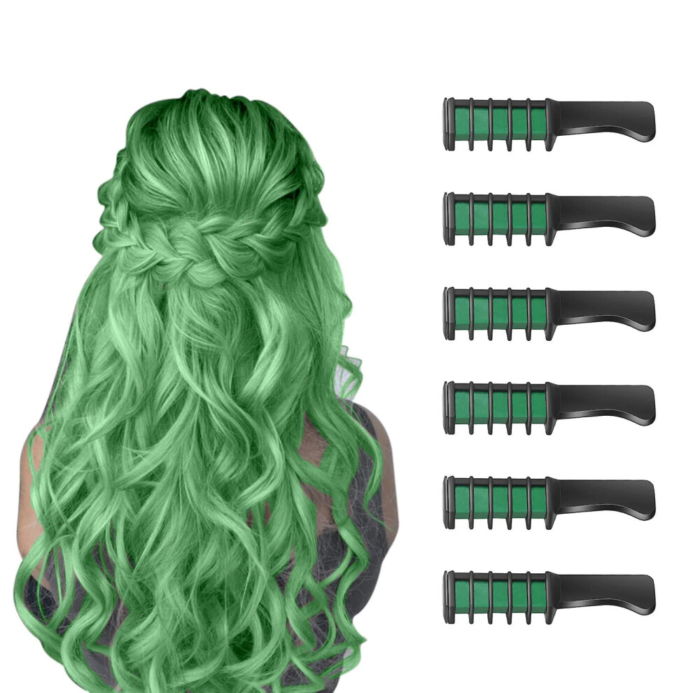 White Gemdeck Hair Chalk Comb Temporary Bright Hair Color Dye For Kids