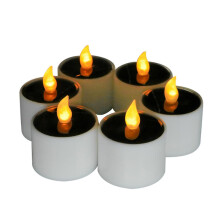 Solar Candles Outdoor Waterproof,led Tea Light Candles For Garden Home Decor