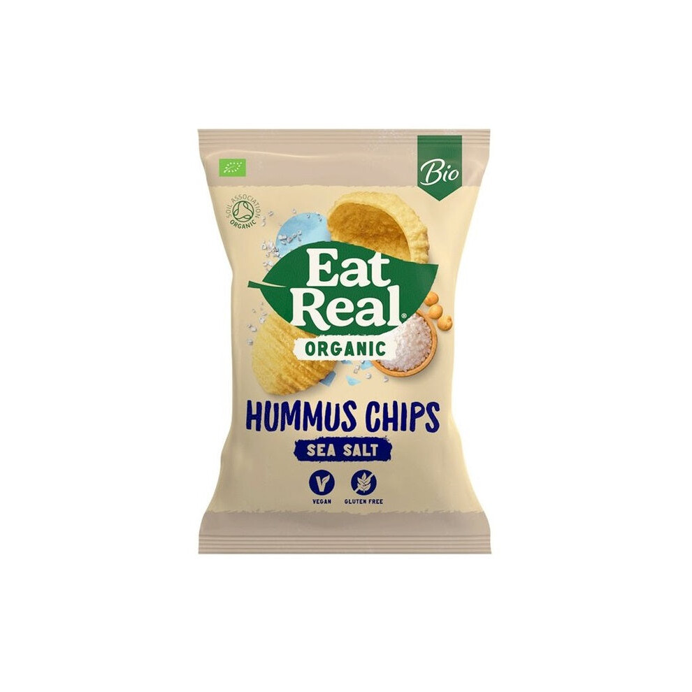 Eat Real Hummus Chips Sea Salt 110g - 5 Pack - Image 3
