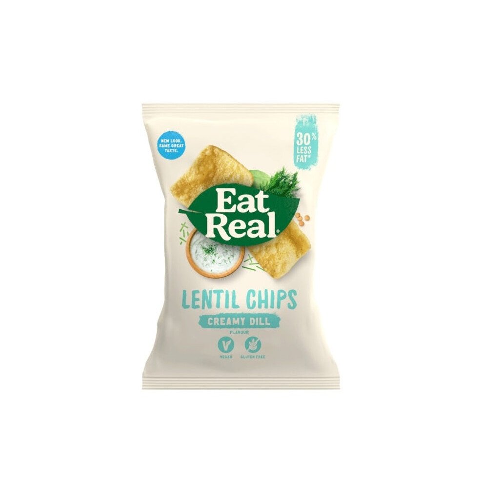 Lentil Chips Creamy Dill 95g (Eat Real) - Image 4