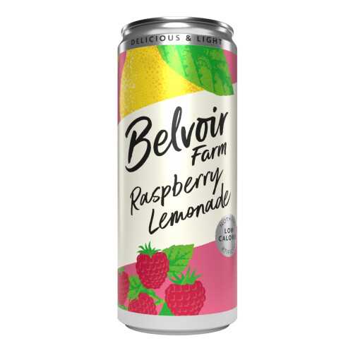 Belvoir Raspberry Lemonade Cans 330ml (Pack of 12)