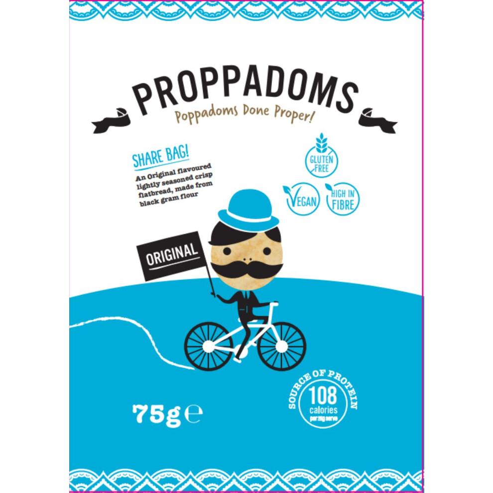 Proppadoms Original 75g (Pack of 12)