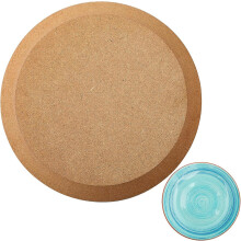 Sunnyray 8 Inches Round Pottery Mold for Clay Hand Building Ceramic Molds Ceramic and Pottery Tools Dish Plate Press Mold for DIY Pottery Making Craft