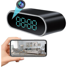 Hidden Camera Clock Hd 1080p Wifi Alarm Clock Camera With Night Vision Motion Detection