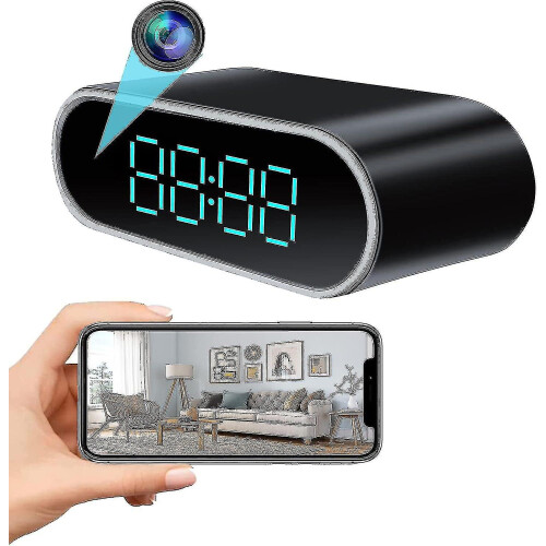Hidden Camera Clock Hd 1080p Wifi Alarm Clock Camera With Night Vision Motion Detection