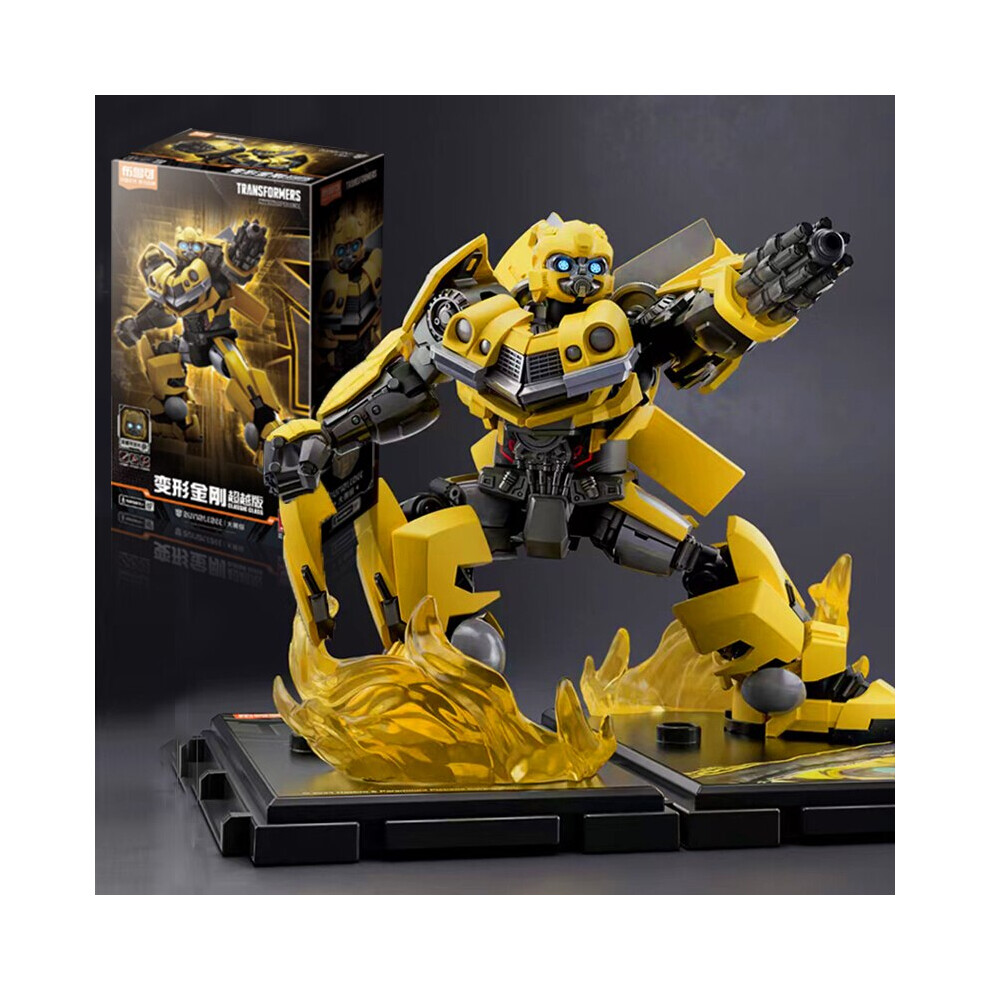 (Bumblebee) Stocked Transformers Bloks Group Bumblebee Scourge Optimus Prime Building Block Assembly Model Toys Gifts for Fans Kids