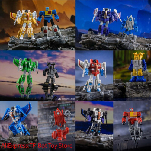(DW-E09 DW-E10) DR.WU Transformation DW-E09 E10 Starscream Seaspray DW-E12 E13 Thundercracker Powerglide DW-E15 E16 Skywarp Blaster Figure Robot 1