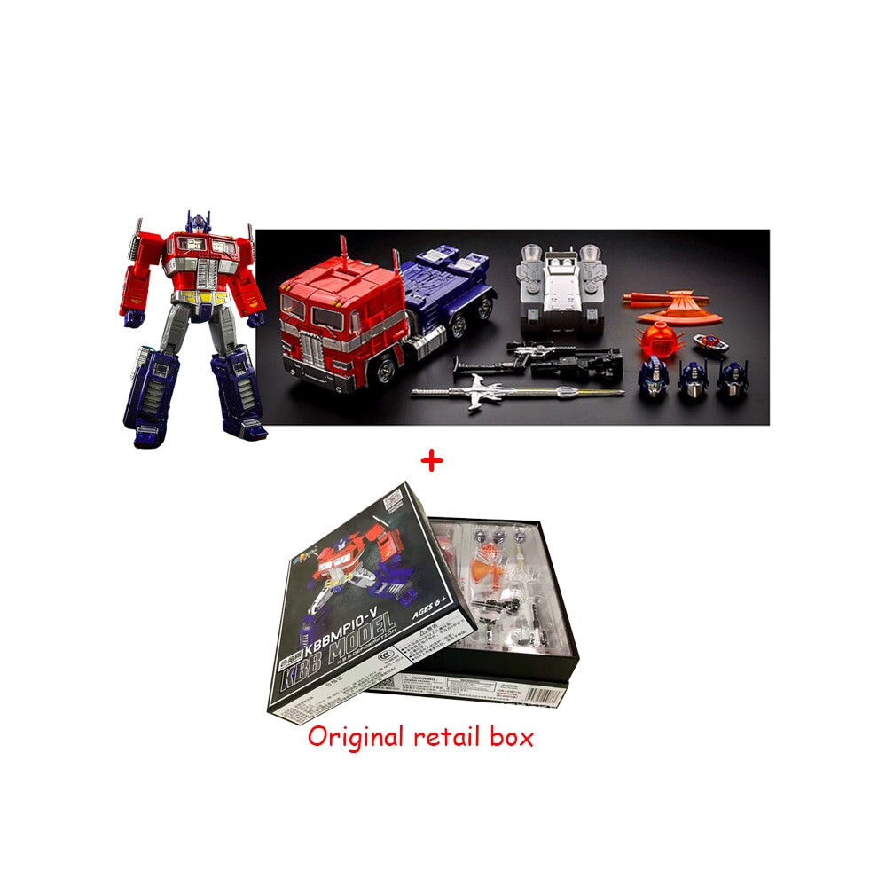 (MP10V-1 with box) KBB MP10V Masterpiece Transformation Action Figure Toy OP Commander Movie Model MP10 MPP10 Deformation Car Robot Dolls Kids Gift