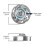 Replacement heads for electric shavers,Waterproof Replacement Blades for Mens Shaver,3-Pack 2