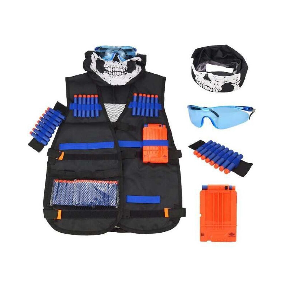 Tactical Vest Jacket Set, Children'S Camo Shooting Tactical Vest Set