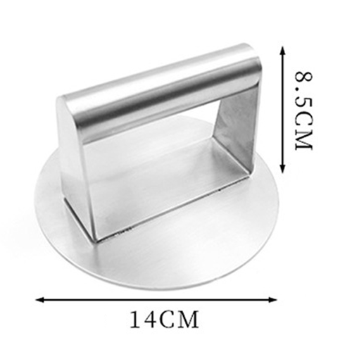 Stainless Steel Burger Press, Round Burger Smasher 1