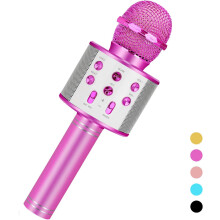 Bluetooth Wireless Karaoke Microphone, Gifts for 6-15 Years Old Kids