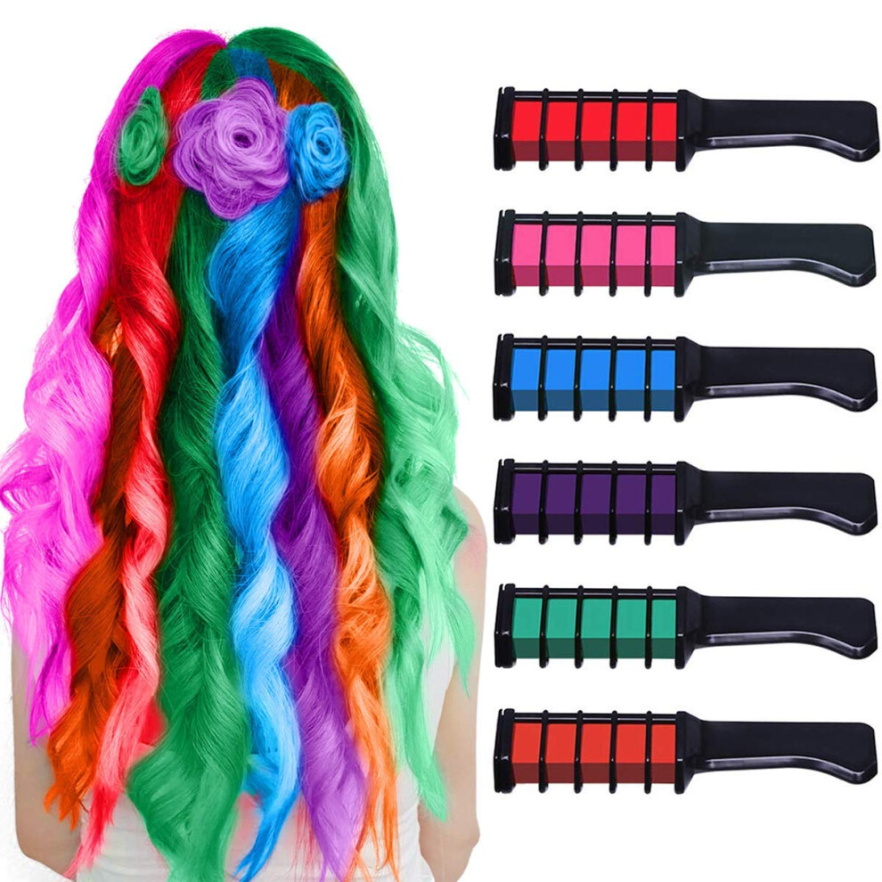 Limbo Hair Chalk Comb Temporary Bright Washable Hair Color Dye For Girls