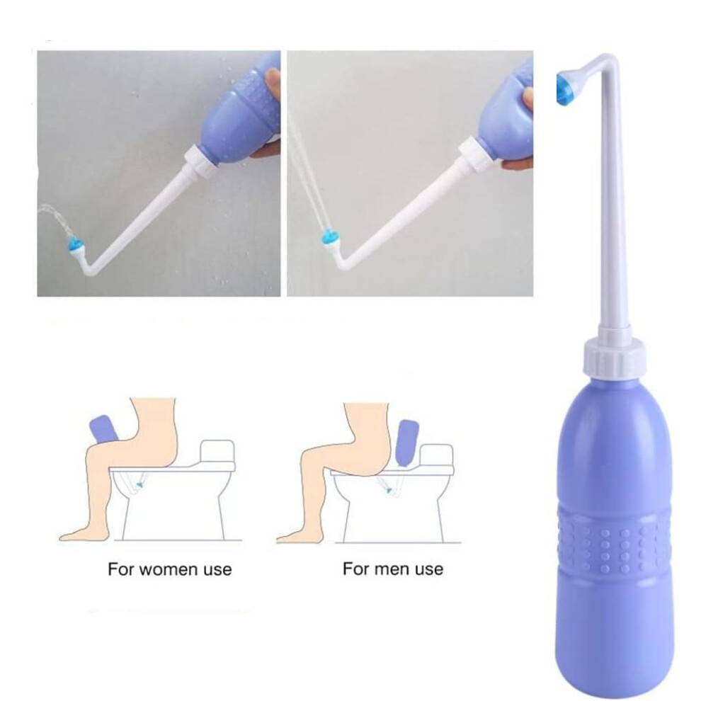 Limbo Portable Bidet Spray Travel Toilet Shower Toilet Hand Held Personal Hygiene Bathroom Aid Douse Syringe-420Ml