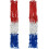 2 Pack Heavy Basketball Net Rainproof Sunscreen, Red White Blue Bold Polyester Braided Rope, 12 Loops 6