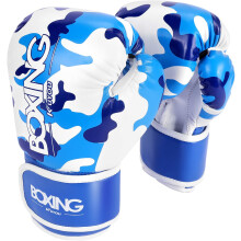 Boxing Gloves For 5-12 Youth Pu Sparring Training Boxing Gloves-Blue