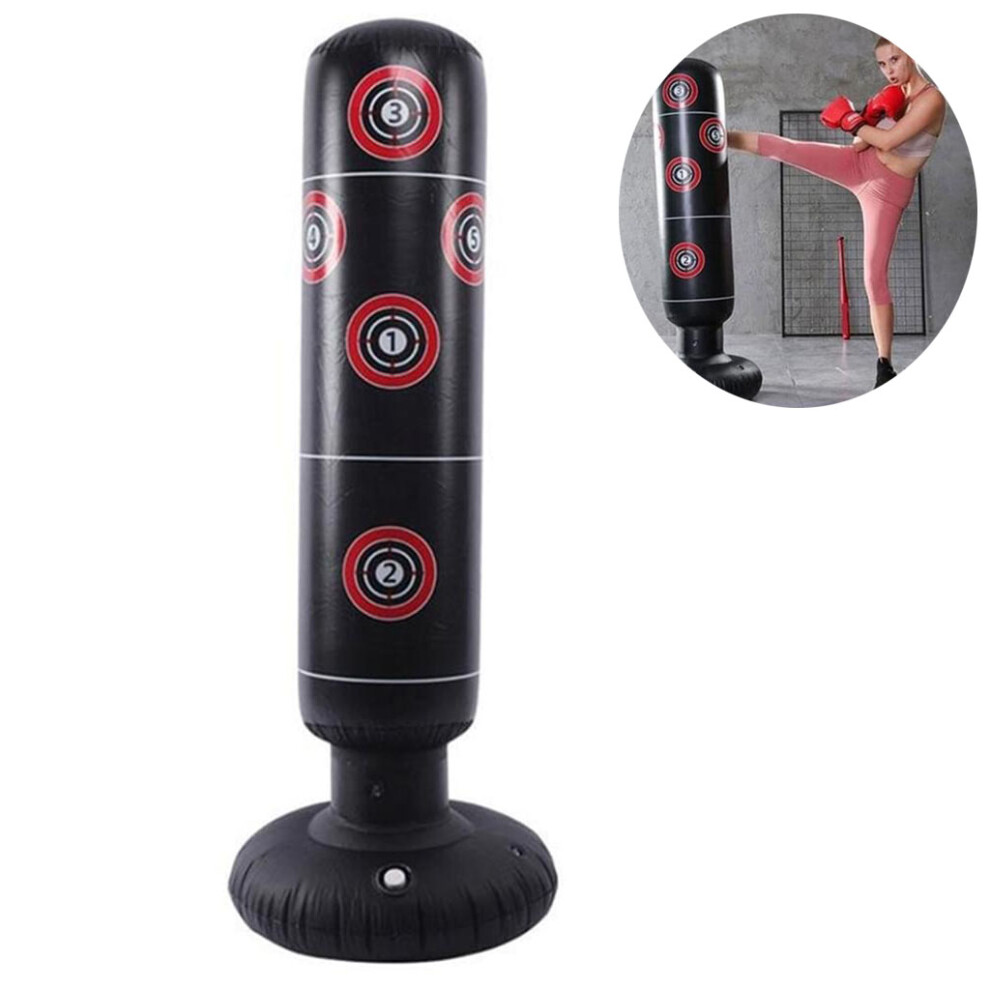 Limbo Freestanding Inflatable Punching Bag 160 Cm - Heavy Boxing Bag For Home Gym, Portable Stand-Alone