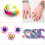 600 Pieces Loom Bands Set, Rubber Loom Bands Box Starter Kit 4