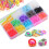600 Pieces Loom Bands Set, Rubber Loom Bands Box Starter Kit 1