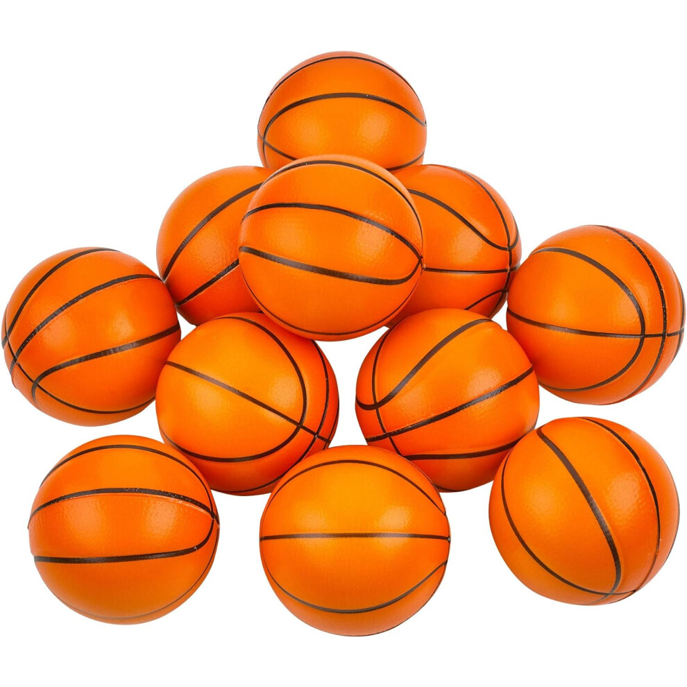 12Pack 1.57 Inch Small Foam Basketballs for Kids