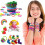 600 Pieces Loom Bands Set, Rubber Loom Bands Box Starter Kit 6