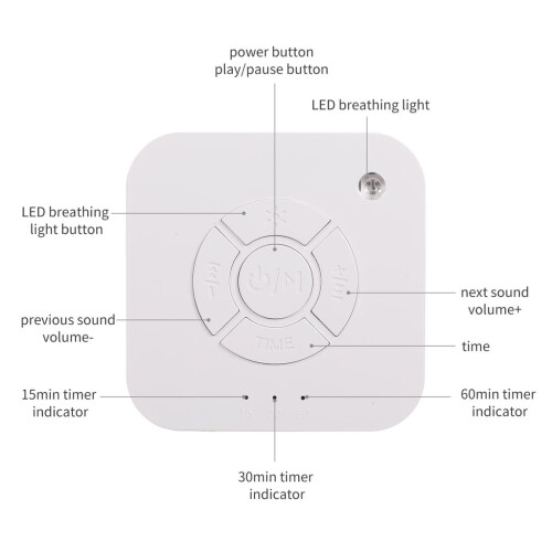 Portable 9 Sound Light Sleeping Machine White Noise Machine 2