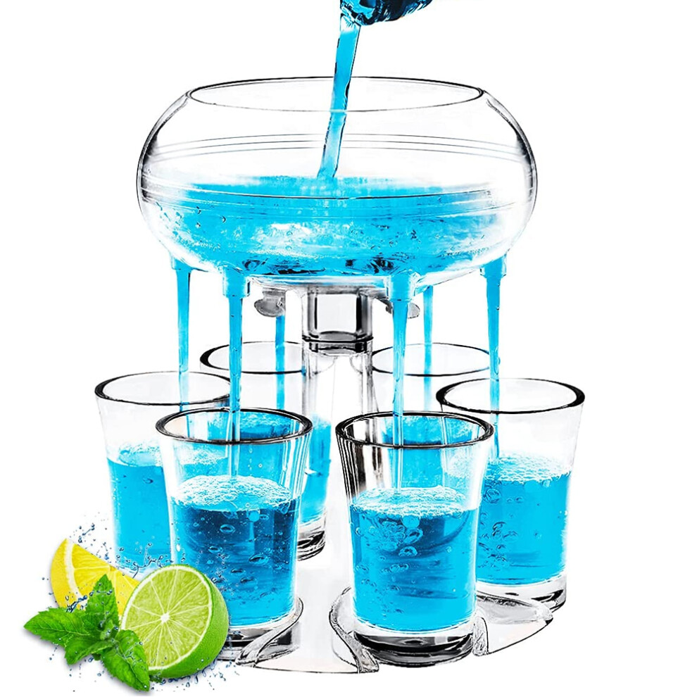 Shot Glass Dispensers 6 Shot Glass Dispensers And Holders - Clear 