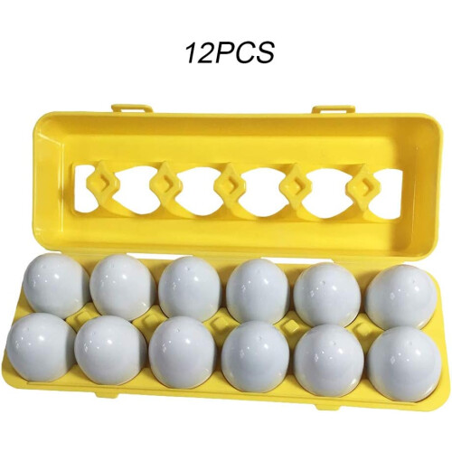 Toddler Egg Shape Sorting Game Educational Toy 12 Eggs